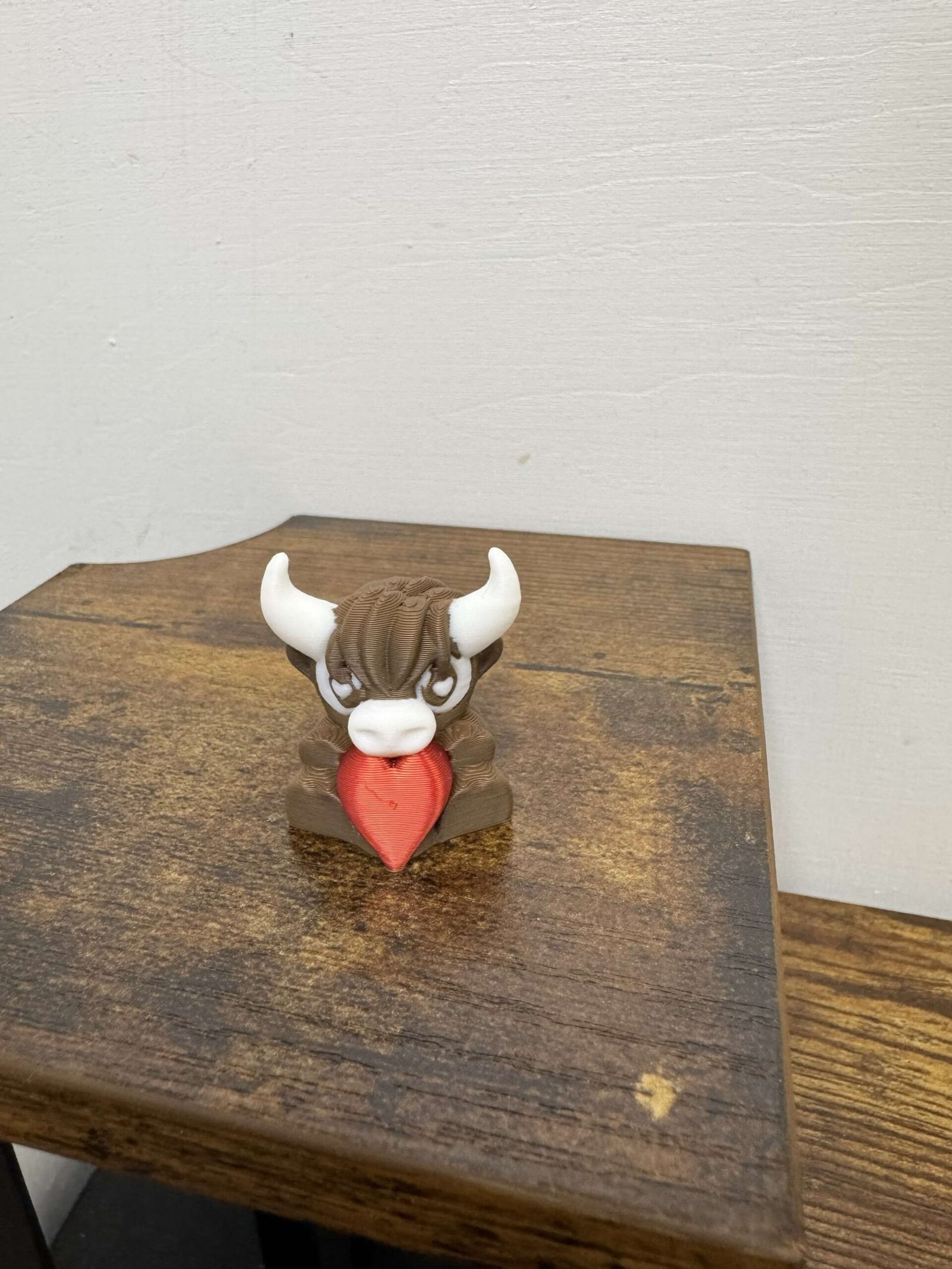 holiday mini highland cow with heart holiday mini highland cow with heart